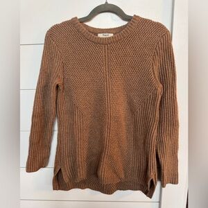 Madewell Brown Textured Knit Sweater
Size Medium